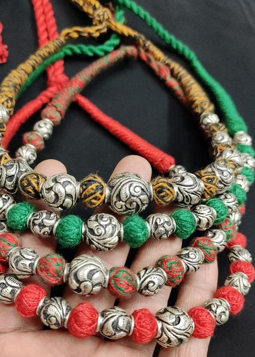 Chitai Green Thread Necklace