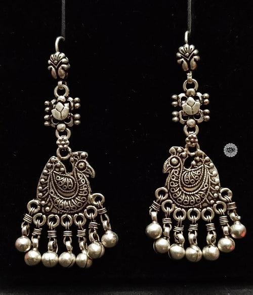 925 Silver Peacock Earrings