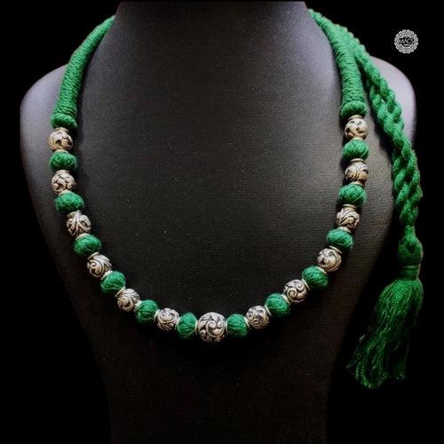 Chitai Green Thread Necklace