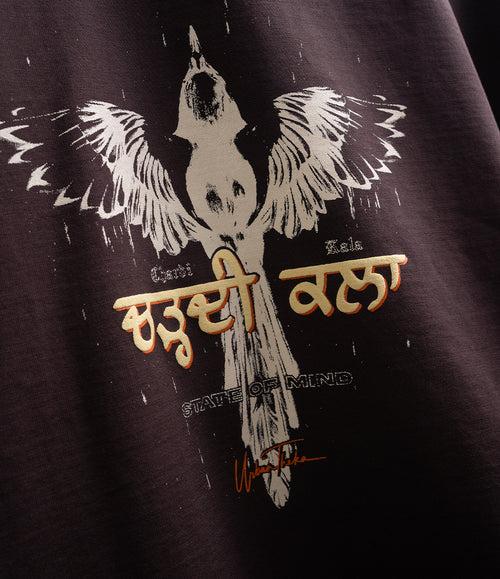 Chardi Kala Coffee Colour Tshirt