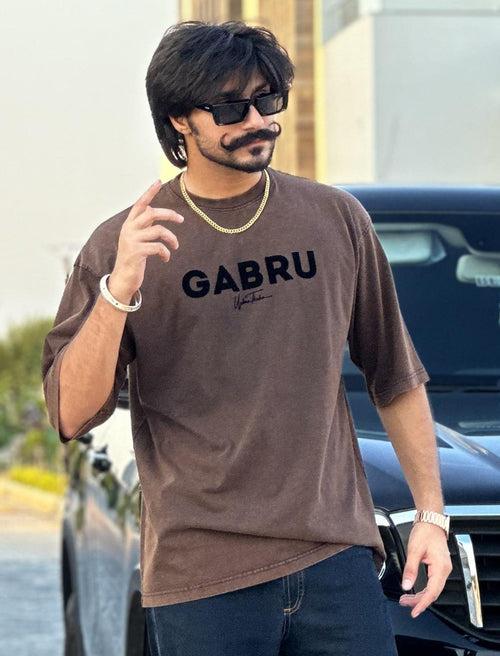 Gabru Brown Stonewashed T-shirt