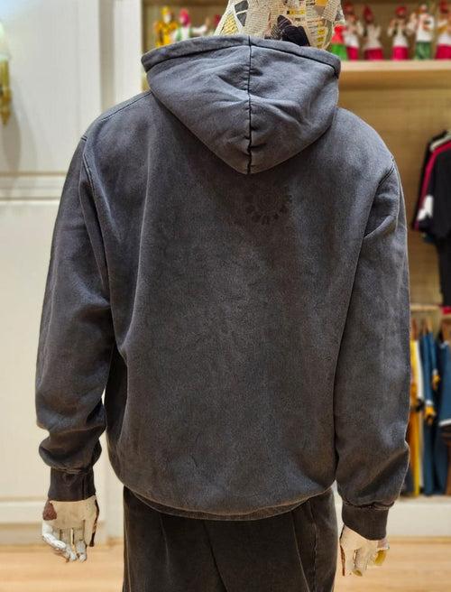 Gabru Grey Stonewashed Hoodie