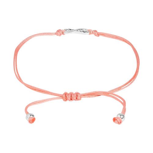 Accessorize London Women's Pink Eternity Friendship Bracelet
