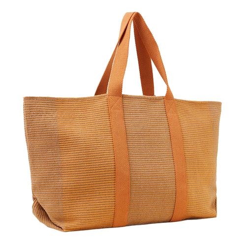 Accessorize London Women's Orange Oversized Shopper Bag