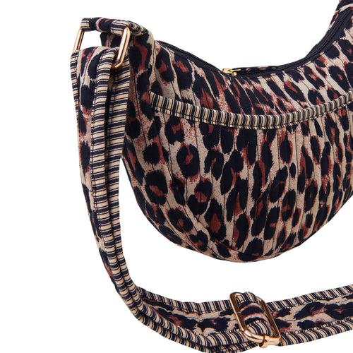 Accessorize London Women's Leopard Print Sling Bag