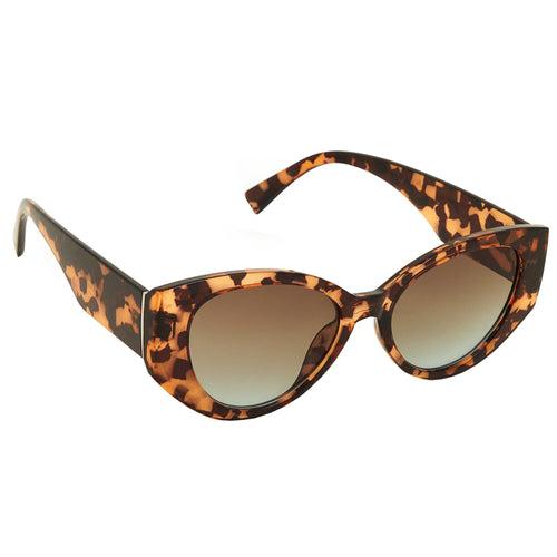 Accessorize London Women's Crystal Tortoiseshell Cateye Sunglasses