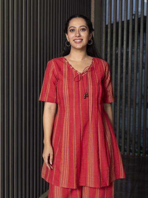 AAHELI AADITA YARN DYED COTTON CO-ORD SET