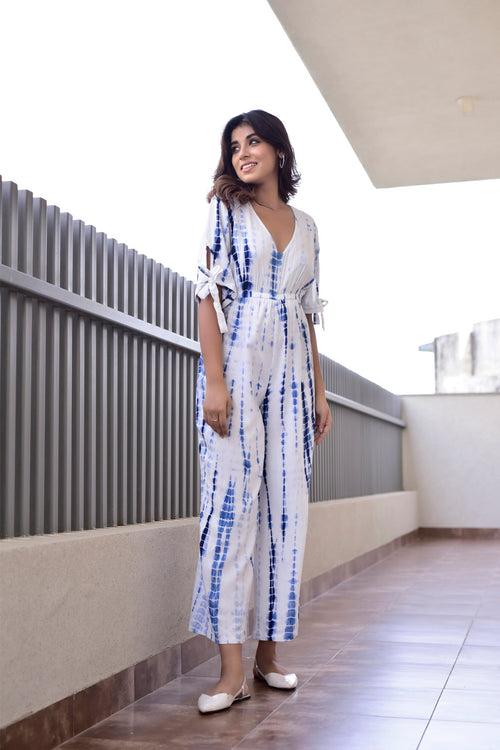 AAHELI FIRA SHIBORI JUMPSUIT