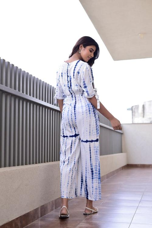 AAHELI FIRA SHIBORI JUMPSUIT