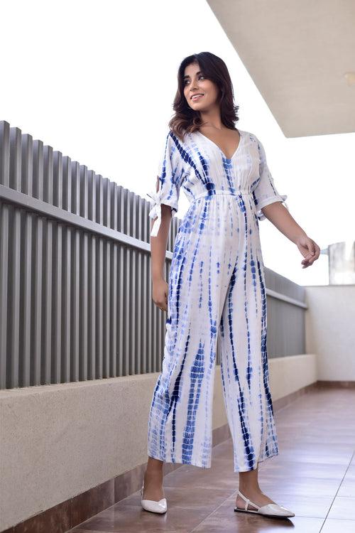 AAHELI FIRA SHIBORI JUMPSUIT