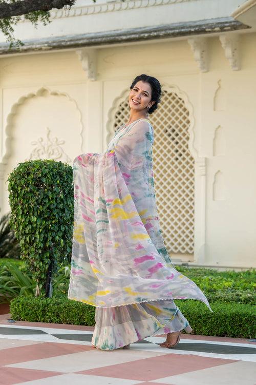 MULMUL SURFINIA CHIFFON SAREE