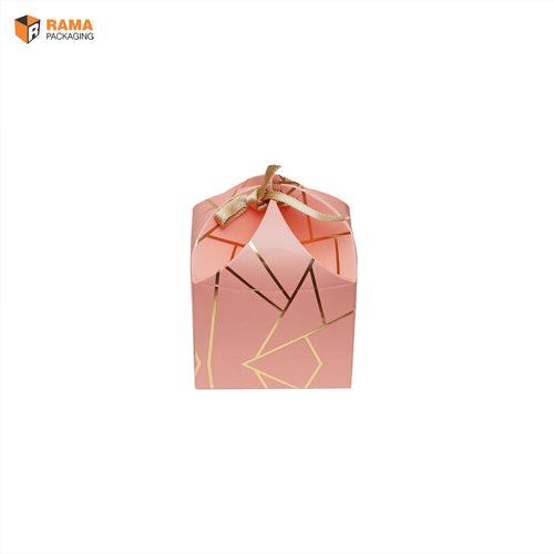 Dom Box | Hamper Box | Peach (8.0 cm x 8.0 cm x 6.0 cm)