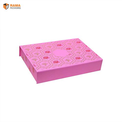 500G  SWEET BOX PINK ( LAPTOP STYLE) | Festive Collection (9" x 6.5" x 1.75 " )
