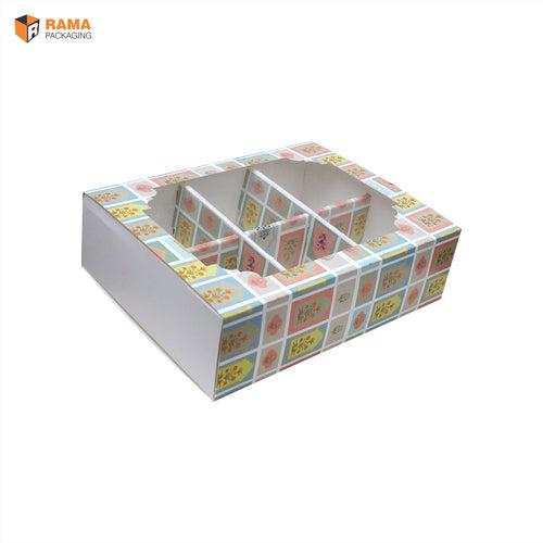 6 Partition Box | Hamper Box | Festive Collection  (10.5"X 8.25"X3.0")