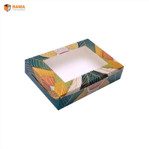 LEAFY HARMONY BROWNIE BOX 6 BROWNIE BOX  | ( 8.5" x 6" x 1.75")