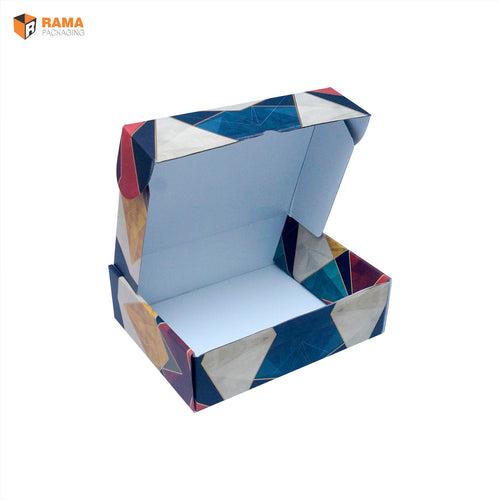 GEOMETRIACL PATTERN CORRUGATED BOX  |  ( 10.5" X 8" X 3" )