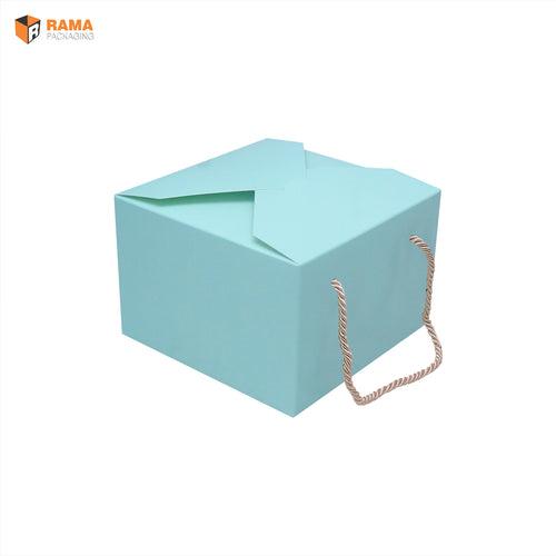 SOLID MINT PASTEL COLOR GIFT BOX  | ( 6" x 6" x 4")