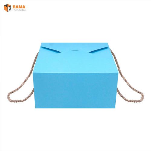 SOLID BLUE PASTEL COLOR GIFT BOX  | ( 6" x 6" x 4")