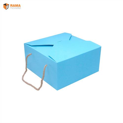 SOLID BLUE PASTEL COLOR GIFT BOX  | ( 6" x 6" x 4")