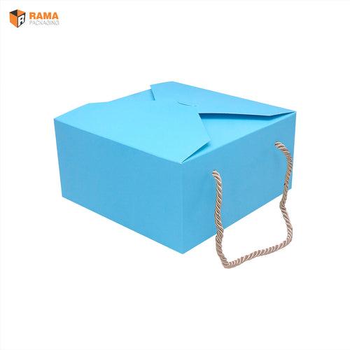 SOLID BLUE PASTEL COLOR GIFT BOX  | ( 6" x 6" x 4")