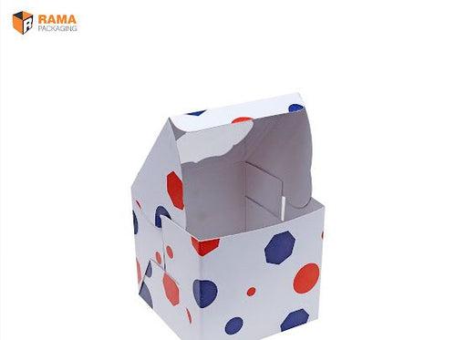 1 Cupcake Box  Marble Print  (3.75 "x3.75"x3.50")