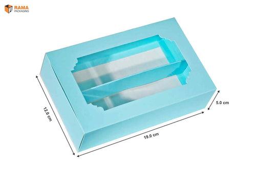 Macaron Box for 12 (12"x19"x5") Blue