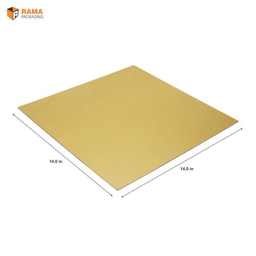 Golden Square Cake Plate (Cake Base Board) (14"x14")