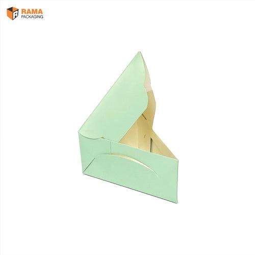 Cake Slice Box | Triangle Cheese slice Box Mint (5.5" X 4.0" X 2.5")