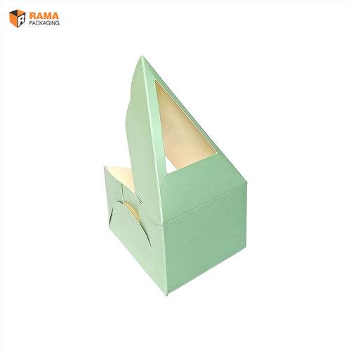 Cake Slice Box | Triangle Cheese slice Box Mint (5.5" X 4.0" X 2.5")