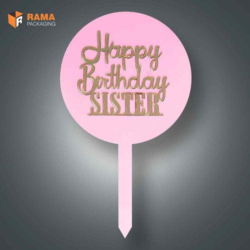 Happy Birthday  Sister - Toppers Pack Of 5