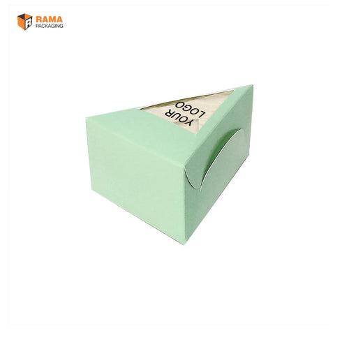 Cake Slice Box | Triangle Cheese slice Box Mint (5.5" X 4.0" X 2.5")