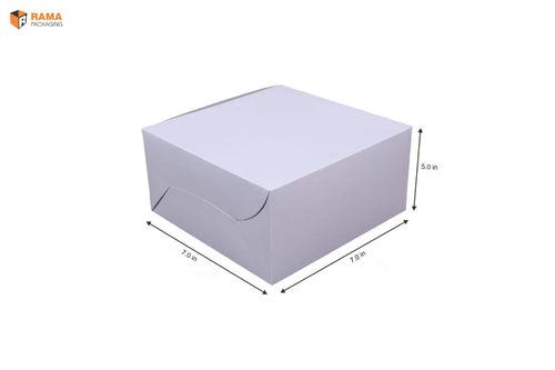 Cake Box - 250GM (7"x7"x5") | Plain White