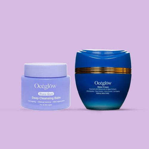 Pore-fect cleansing balm + water cream