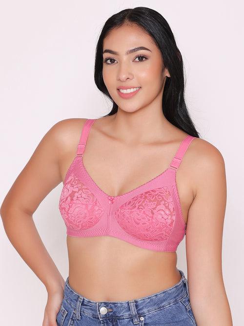 Women's Non Padded Full Coverage Net Bra (Pack of 6)-Thea