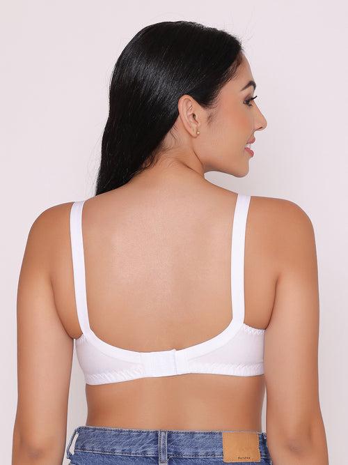 Women's Non Padded Full Coverage Net Bra (Pack of 3)-Thea