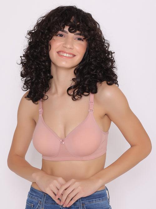 Women's Padded and Non Wired Full Coverage T-Shirt Bra (Pack of 3)-LILY