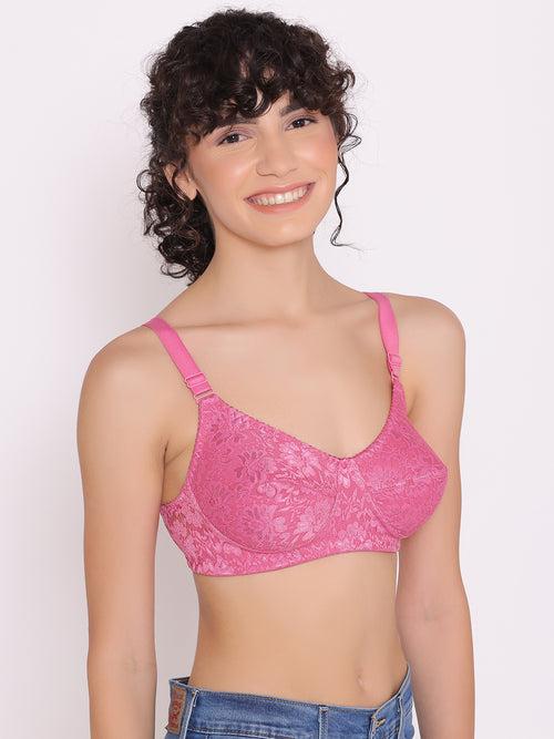 Women's Non Padded Full Coverage Full Net Bra (Pack of 2)-Erin