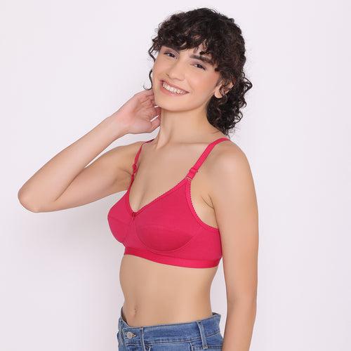 Women's Non Padded Non-Wired Regular Bra-RIO Combo of 4