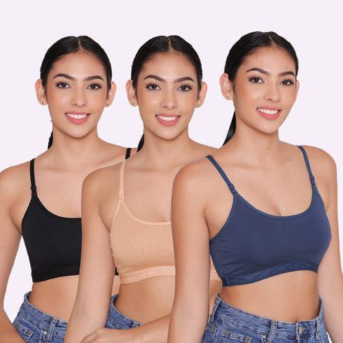 Teenagers Seamless multi-way Bra-Tango Combo of 3