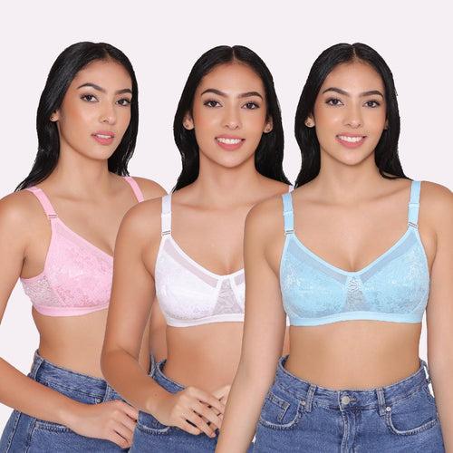 Women's power net Shaping Bra (Pack of 3)-AURA