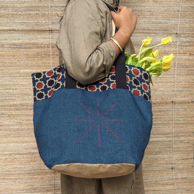 Reversible Handmade Hand-embroidered Eco-friendly Large Durable