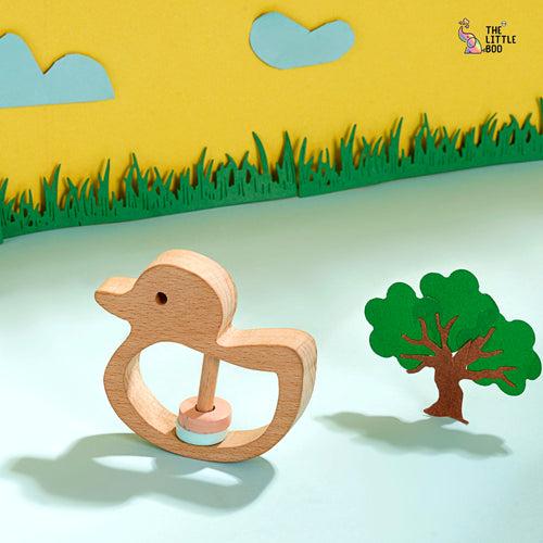 Wooden Duck Rattle