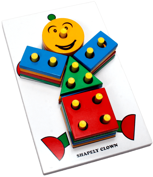 Wooden Shape Clown