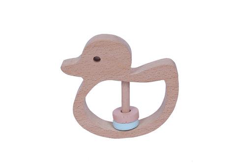 Wooden Duck Rattle