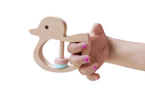 Wooden Duck Rattle