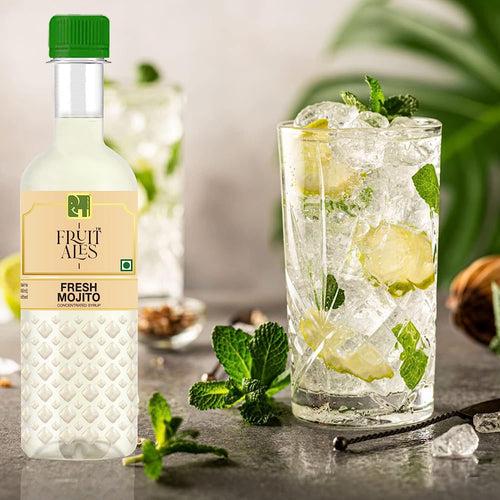 Mocktail Syrup Mixer - Blue Curacao, Fresh Mojito & Lemonade Syrup - (3x300ml)