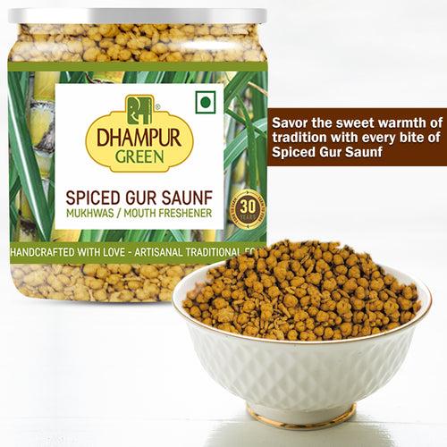 Dhampur Green Delightful Wellness Combo-Spiced Gur, Haldi Masala Gur, Spiced Jaggery saunf, Kalimirch-Sonth, Herbal Kadha Infusion for Kadha-1200gm