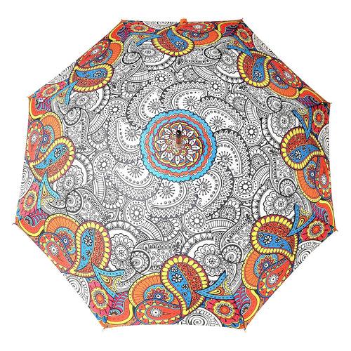 Doodle Digital Printed Umbrella (Straight)