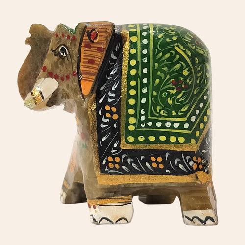 Softstone Hand Painted Elephant 2 in