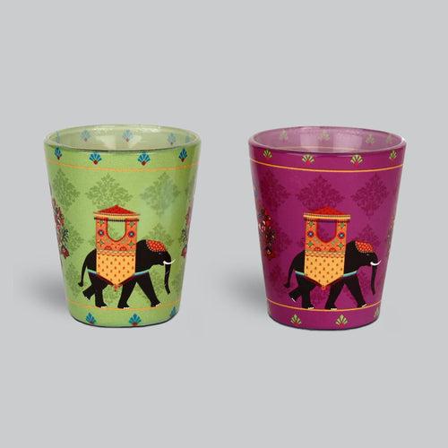 Elephant Tusker Shot Glasses Set of 2 (30ml each)